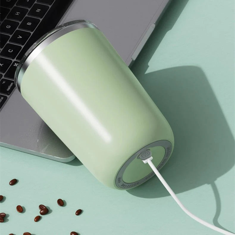 Image of 350ml Automatic Self Stirring Mug Coffee Milk Juice Mixing Cup Electric Stainless Steel Lazy Rotating Mug Magnetic Stirring Cup Kitchen Gadgets