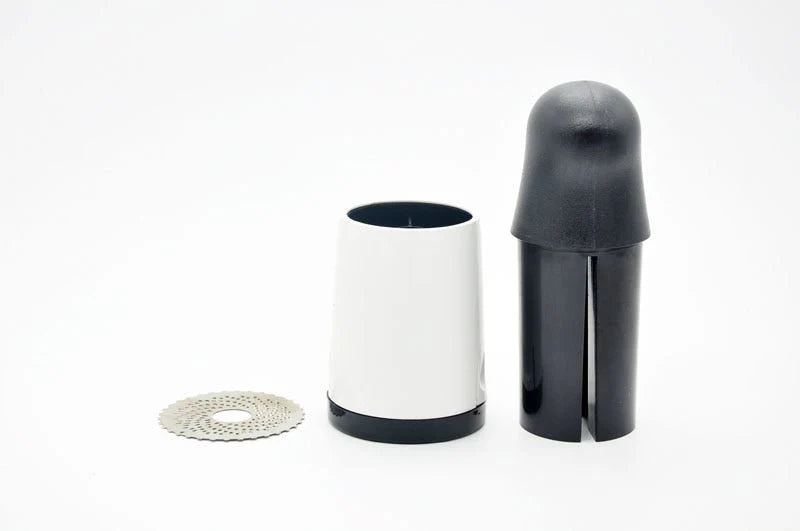 Image of Kitchen Gadgets Stainless Steel Cheese Grater Chocolate Fondue Rotary Grinder Mill With 2 Different Blades